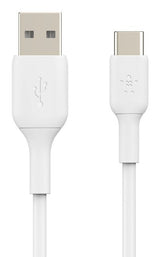 Cable Belkin Usb-C/Usb-A Pvc Cable 1m, 2pack Blanco Cab001bt1mwh2pk