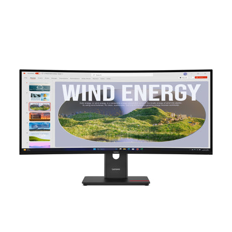 EAN 198155939679 - Lenovo ThinkVision T34WD-40 pantalla para PC 86,4 cm (34") 3440 x 1440 Pixeles Wide Quad HD+ LED Negro imagen 1