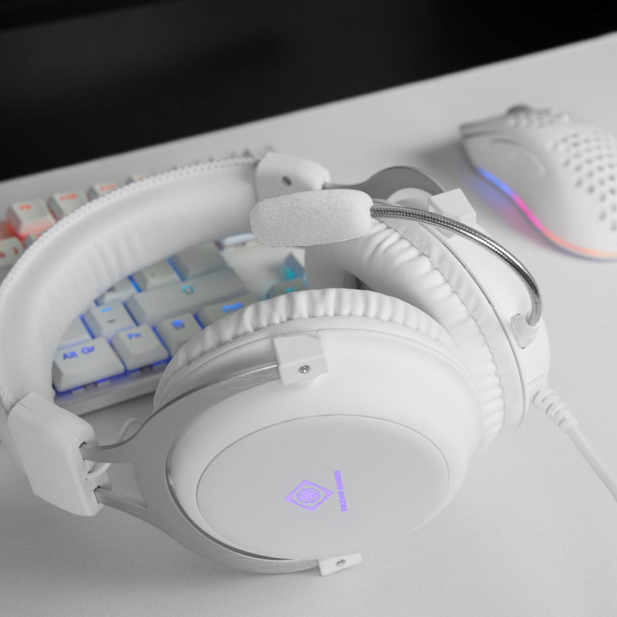 Deltaco Wh85 Gaming Headset Stereo M. Led Beleuchtung Weiá