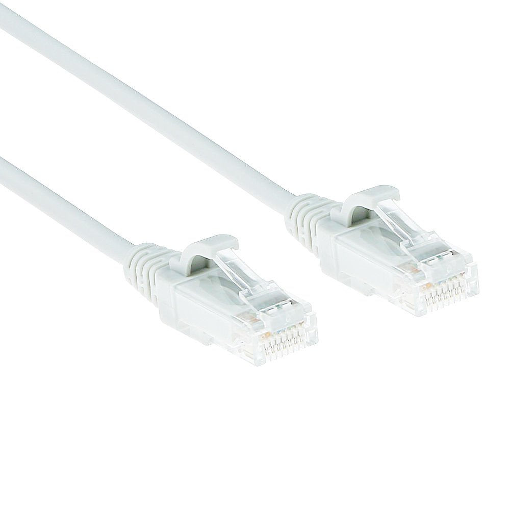 Latiguillo Cat 6, U-Utp,  2.00 M, Blanco, Lszh Slim Act