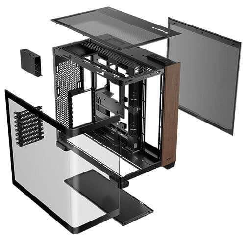 Caja Pc  Antec C8 Curve Wood E-Atx Negro 2xvent 160 Mm 1x140mm 2xusb Sn Fuente