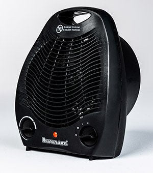 Calefactor  Ravanson Fh-105b  Eléctrico Interior Negro 2000 W Ventilador Eléctrico