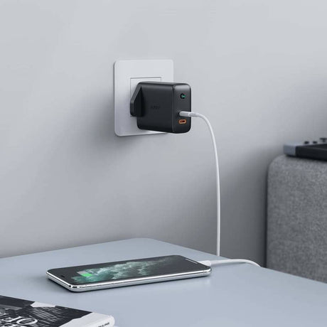 EAN 5902666662644 - AUKEY PA-D2 cargador de dispositivo móvil Netbook, Smartphone, Tableta Negro Corriente alterna, CC Interi imagen 3