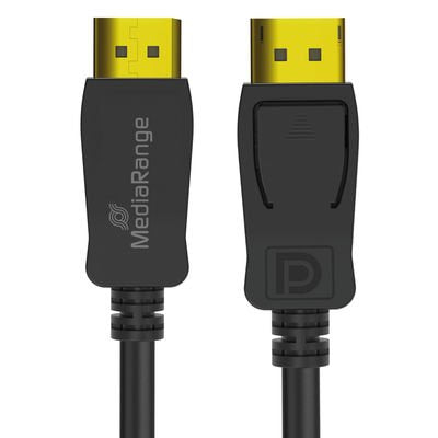 Mediarange Displayport Cable, Ver. 2.1, 40 Gbps, 2.0m, Sw