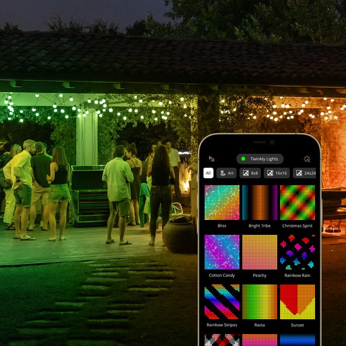 Luces Led Inteligentes Twinkly Festoon 20 Bombillas Rgb (Multicolor) G45, 10m