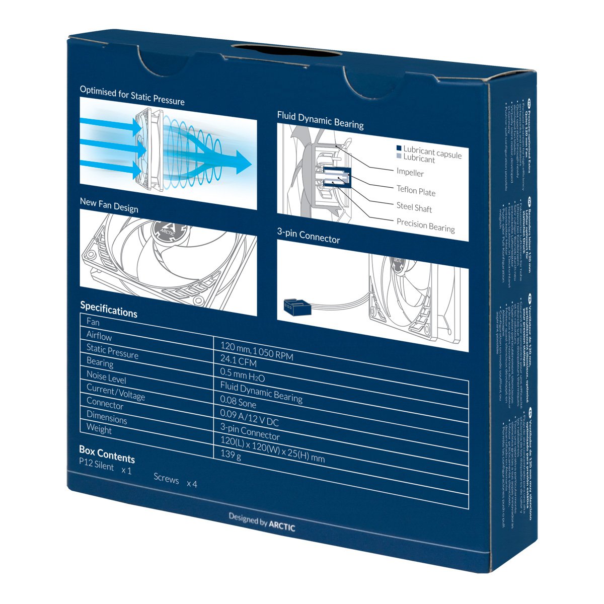 EAN 0872767009318 - ARCTIC P12 Silent Carcasa del ordenador Ventilador 12 cm Negro imagen 6