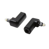 Logilink Audio Adapter (90°), Toslink M To Toslink F, Negro