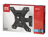 One For All Tv Soporte De Pared De 60 "Solid Turn 90,33 Cm (13"), 152,4 Cm (60"), 75 X 75 Mm, 400 X 400 Mm, 0 - 15°, Negro