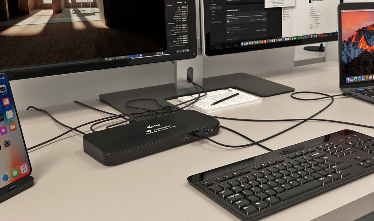 I-Tec Thunderbolt 3 Docking Station 1xdp 1xhdmi 1xtb3 1xglan 1xusb-C 1xusb 3.1 Gen2 4xusb 3.0 1xsd Cardreader 1x Audio/Mic 96w Pd