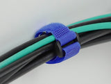 Delock Klett-Cablebinder Mit Schlaufe Und Befestigungsöse L 280 X B 38 Mm Blau 3 Stück