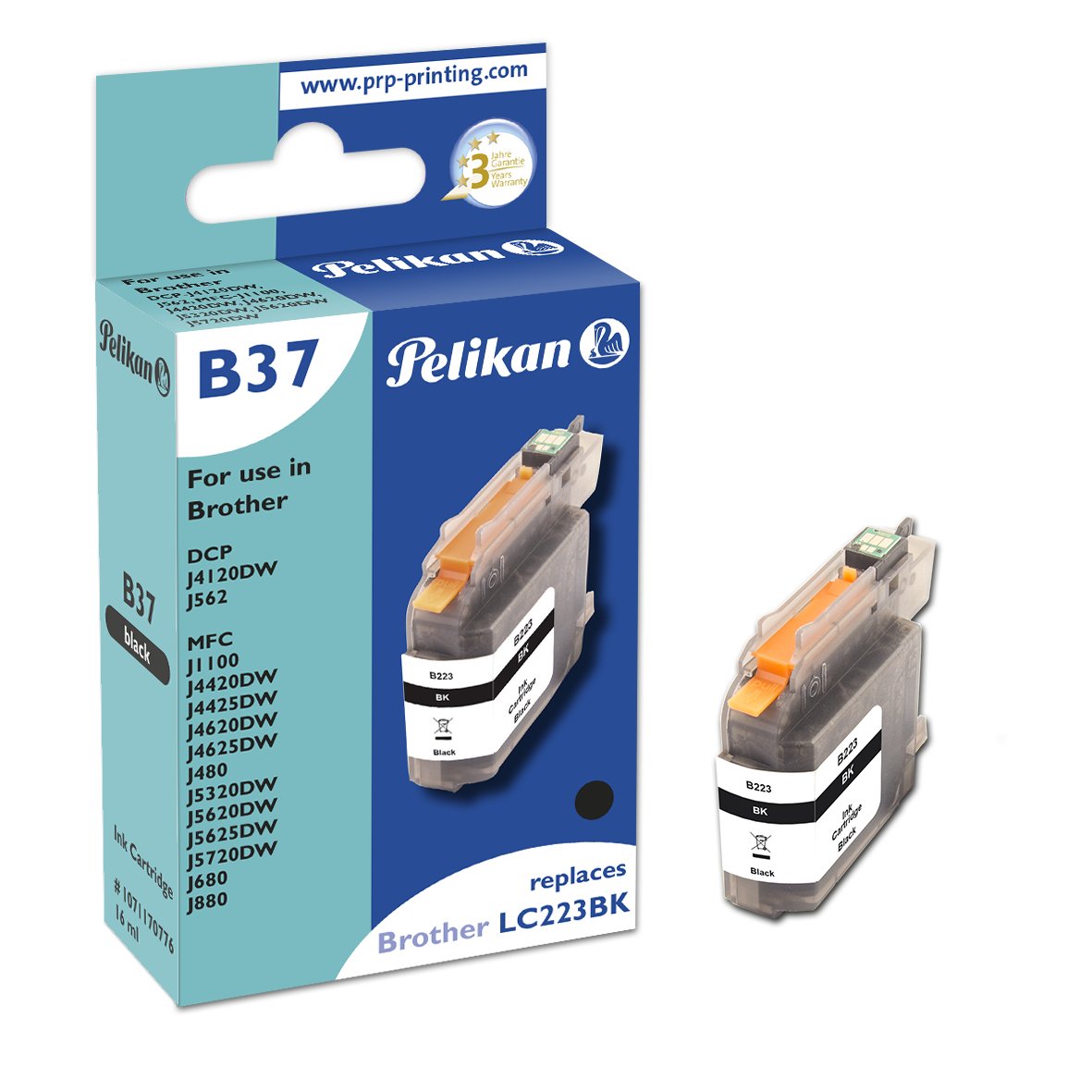 Pelikan Tinta Brother B37 Lc-223 Bk Comp. Negro 319559