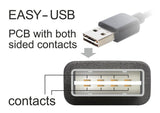 Delock Cable Easy-Usb 2.0-A Male Angled A Usb 2.0 Micro-B 2m