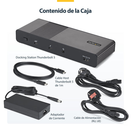 EAN 65030921879 - StarTech.com 206UE-TB5USB4DOCK base para portátil y replicador de puertos Alámbrico Thunderbolt 5 Negro, Gr imagen 6