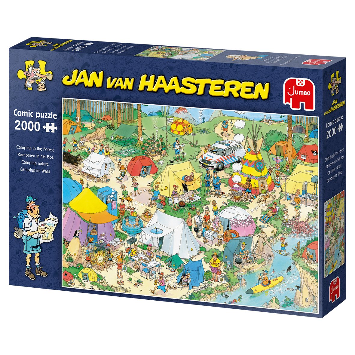Jan Van Haasteren Camping In The Forest 2000 Pcs Puzzle Rompecabezas 2000 Pieza(S) Cómics