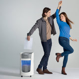 Leitz Iq Optimax Home Office 225 Triturador De Papel Microcorte 58 Db Gris, Blanco