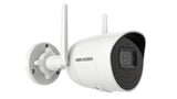 Cámara Ip Hikvision Ds-2cv2041g2-Idw(E) F2.8 Bullet, 4mp, Wifi, Fov95, H265, Ir Hasta 30m, Ip66, Blanca