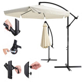 Black Forest Parasol Ogrodowy Z Boczkami Na Wysiegniku 3m Duzy Bezowy L-0713n