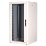Roline 19-Zoll Netzwerkschrank Basic 22 He, 600x600 Bxt Glastr Grau