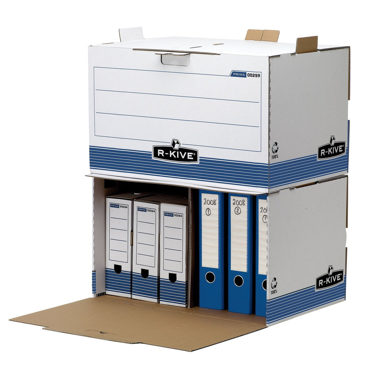 Fellowes Contenedor De Archivos Acceso Frontal Azul