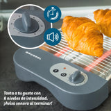 EAN 8426156013138 - Grunkel TSP-G2 tostadora 6 4 rebanada(s) 600 W Gris, Acero inoxidable imagen 4