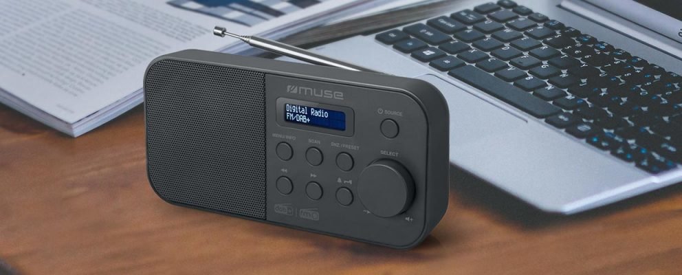 Muse M-109 Db Negro Radio Dab+/Fm Portátil Con Altavoz Integrado Y Pantalla