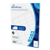 Mediarange Mrink150 Etiqueta Autoadhesiva Blanco Permanente 1200 Pieza(S)