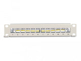 Delock 10? Keystone Patchpanel 12 Port Mit Entlastungsschiene 1 He Grau