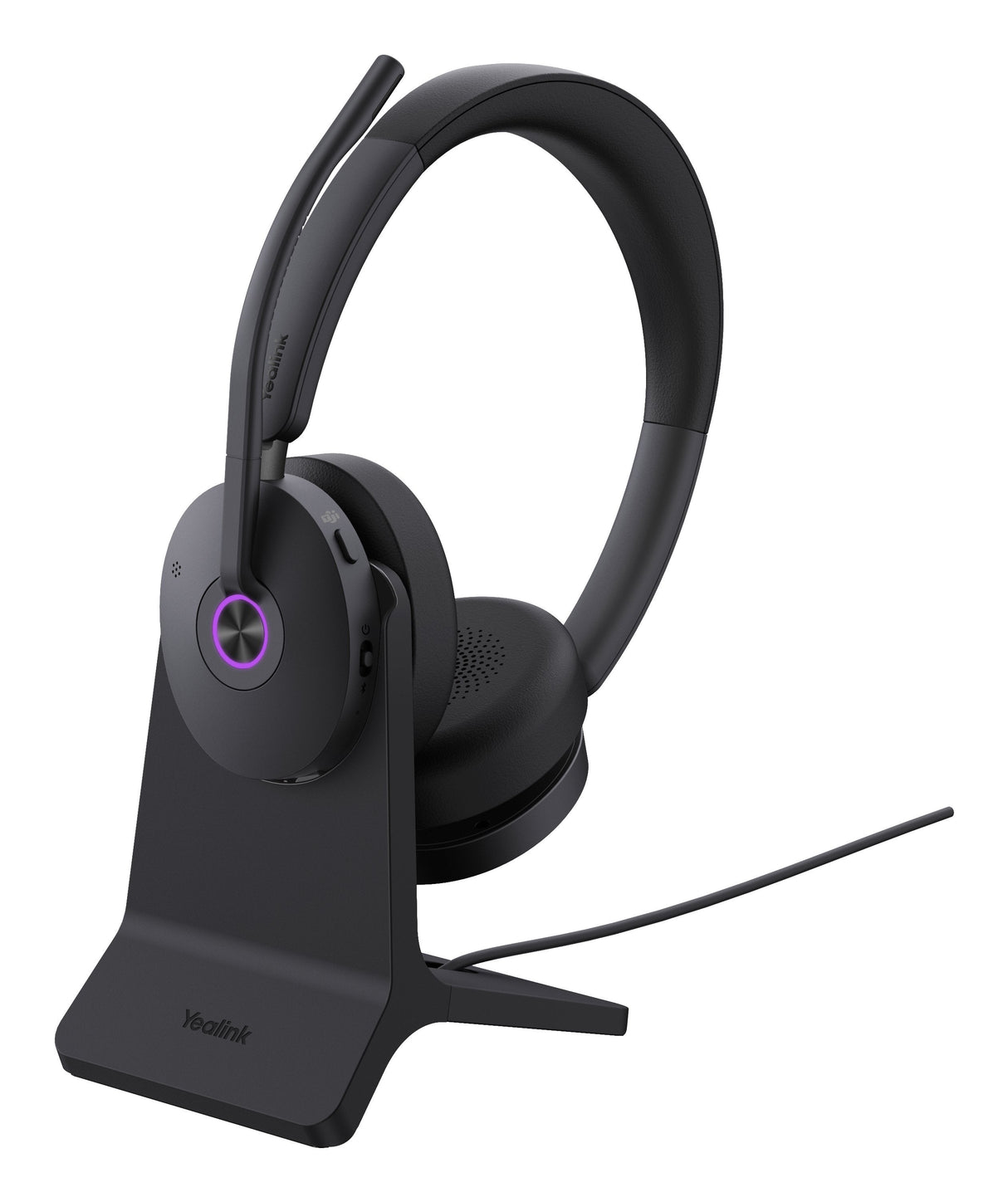 Yealink Bh74 Teams Con Estación De Carga, Auriculares Negros, Variante Teams, Dongle Bluetooth Bh74 With Stand Teams Usb-C/A