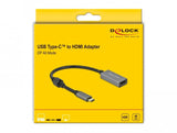 EAN 4043619665716 - DeLOCK 66571 adaptador de cable de vídeo 0,2 m USB Tipo C HDMI tipo A (Estándar) Negro, Gris imagen 2
