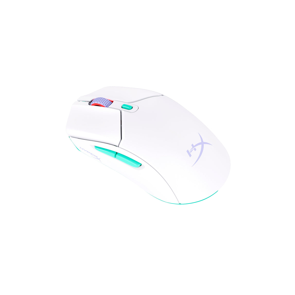 Hp Hyperx Pulsefire Haste 2 Core Inalámbricos: Ratón Gaming (Blanco/Verde/Púrpura)