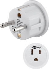 Adaptador De Viaje Es Macho Cee 7/7  A Usa/Japon Hembra 5-15