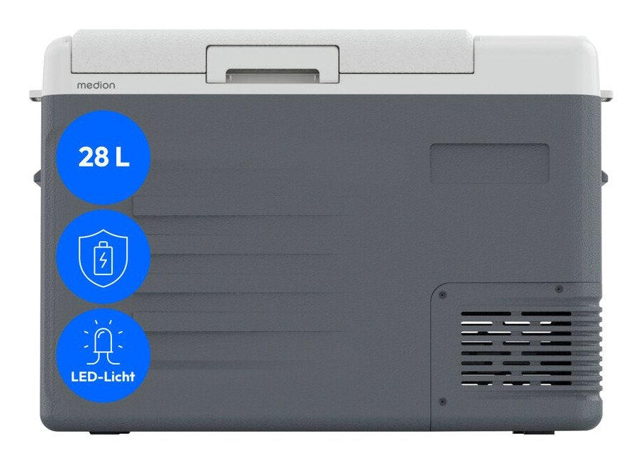 Medion Md370026 Cc35d Kompressor Kühlbox Kühl Und Warm 35l Grau