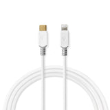 Nedis Cable Usb  Apple Lightning  Lightning De Apple 8-Pin  Usb Type-C  Macho  Oro  2.00 M