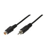 Logilink Audio Cable, Rca M To Rca F, Negro, 10 M