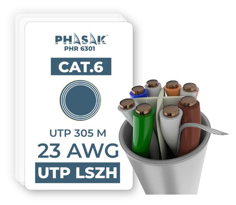 EAN 5605922028658 - Phasak PHR 6301 cable de red Gris Cat6 U/UTP (UTP) imagen 4