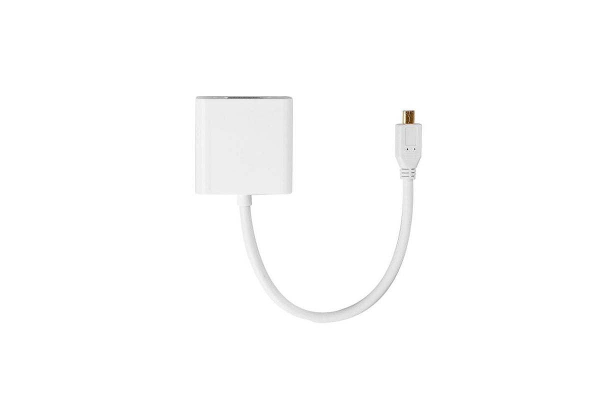 Microconnect Hdmidvga Adaptador De Cable De Vídeo 0,25 M Hdmi Tipo D (Micro) Vga (D-Sub) Blanco