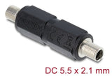 Delock Hohlmacho Adaptador Dc 5,5 X 2,1 Mm Hembra Auf Hembra Con Gewinde Gerade