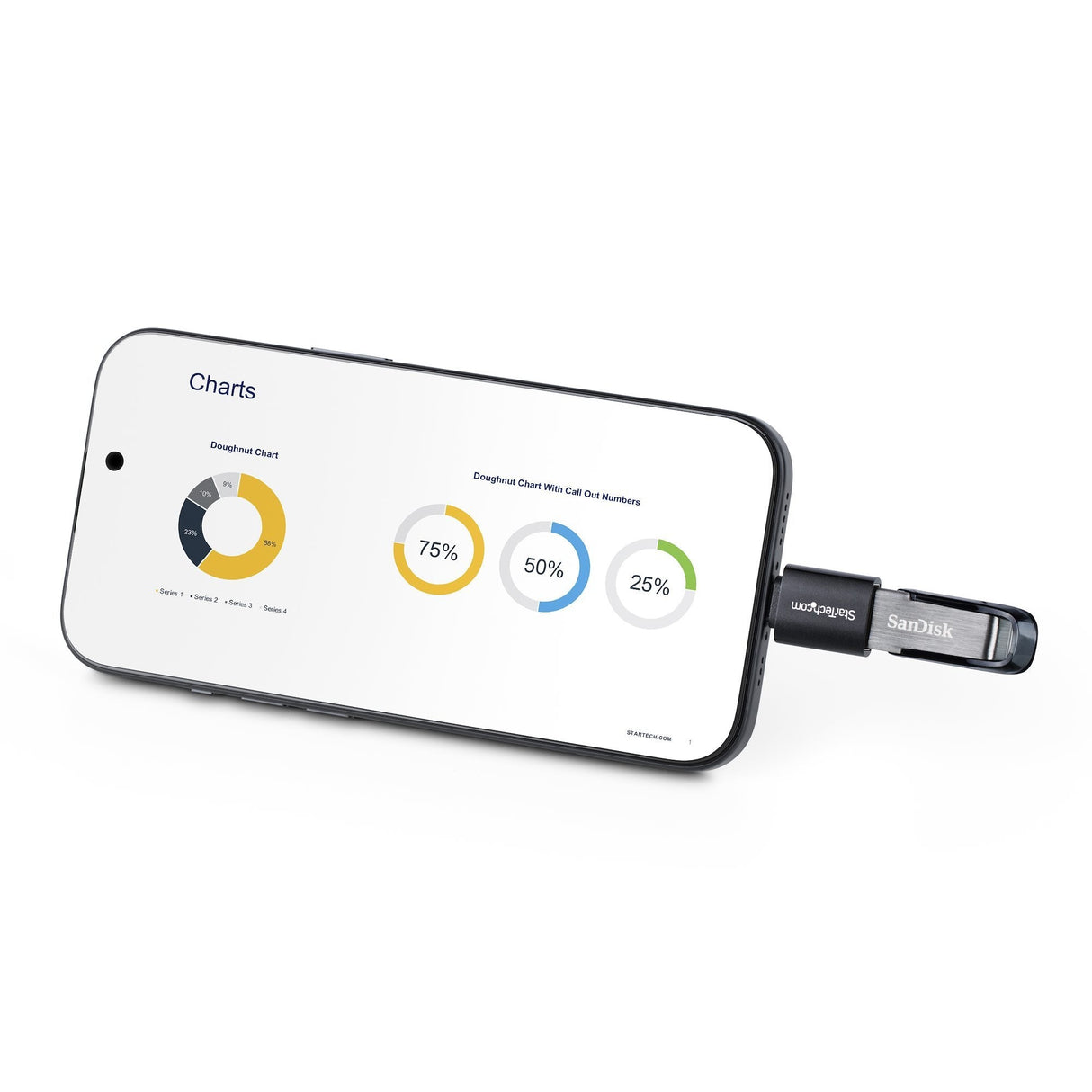 Adaptador Startech.Com Usb-C To Usb-A , Usb 5gbps, Compact Usb-C Male To Usb-A Female Adaptador, Durable Metal Housing, M/F -