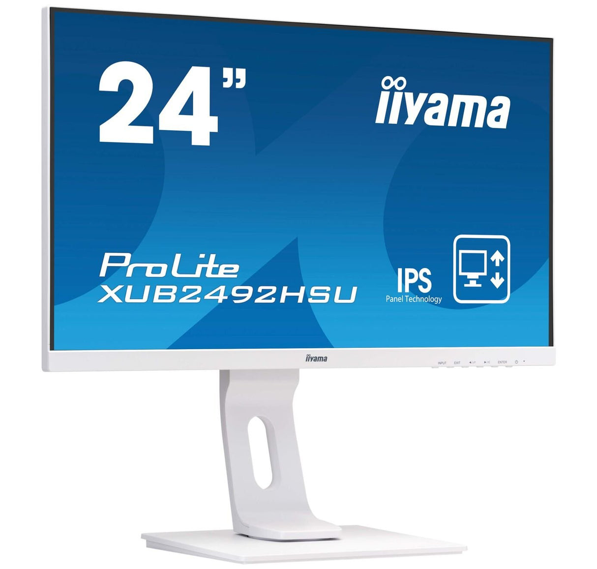 Monitor Iiyama 24" Pl Xub2492hsu-W1 Ips 5ms,Vga,Dp, Hdmi,Sp, Pivotante Blanco