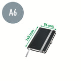Leitz Notebook Style A5 Sqare Paper Hardfunda Negro 80 Sheets