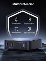 Cargador Rápido De Escritorio Ugreen Nexode 1*Usb-A + 3*Usb-C 100w
