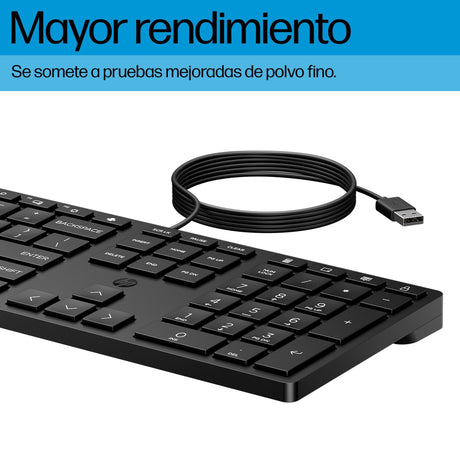 EAN 0194721888402 - HP 320K Wired Keyboard teclado Oficina USB Negro imagen 7