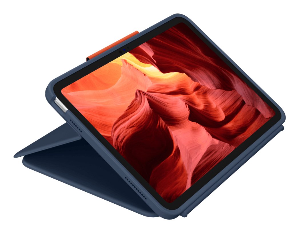 Logitech Rugged Combo 4 - Teclado Y Funda Tipo Folio - Apple Smart Connector - Classic Azul - Para Apple 10.9-Inch Ipad (10. Generation)