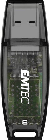 Pendrive Emtec Usb-Stick 8  Gb C410  Usb 2.0 Color Mix Black