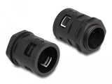 Delock 60466 Funda Protectora De Cable De 2 M X 28,5 Mm Con Juego De Conector Pg21 Negro