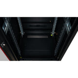 Roline 19-Zoll Netzwerkschrank Pro 36 He, 600x800 Bxt Glastr Schwarz