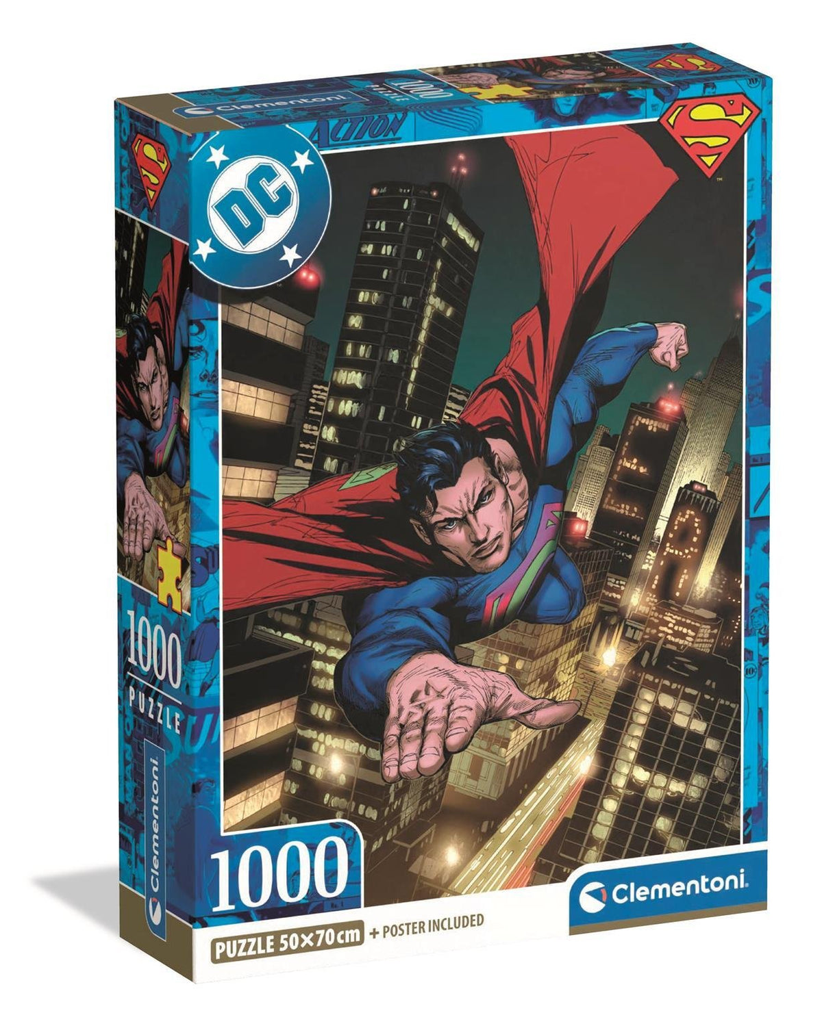 Puzzle Clementoni Superman 2025 De 1000 Piezas