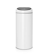 Brabantia Touch Bin, 30l Alrededor Plástico, Acero Inoxidable Blanco