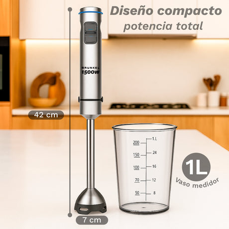 EAN 8426156018850 - Grunkel BM-1500EXTREME licuadora 0,8 L Batidora de inmersión 1500 W Acero inoxidable imagen 2