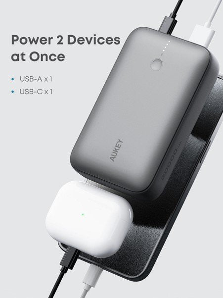 EAN 0689323788330 - AUKEY PB-Y57 batería externa Litio 20000 mAh Gris imagen 1
